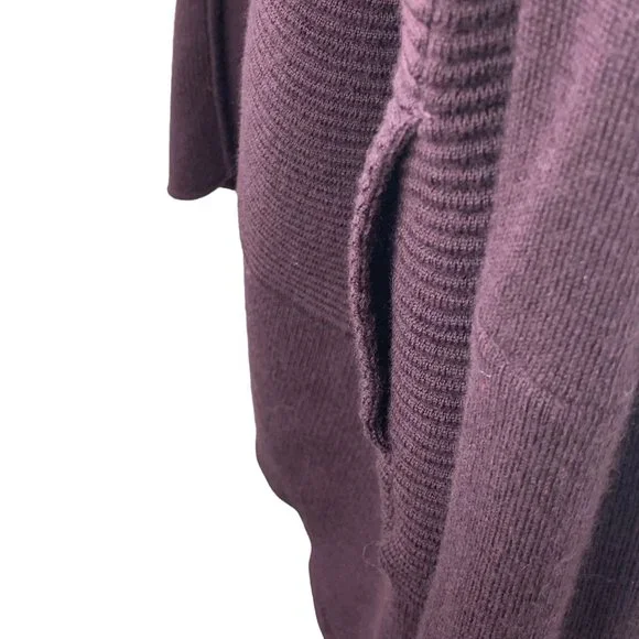 Lululemon Merino Wool Sit In Lotus Wrap ll Sweater Size 12 Heathered Plum - Picture 6 of 12